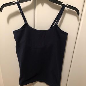 A:glow Maternity Nursing Tank Top - Navy Small